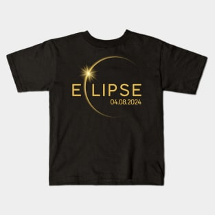 Total Solar Eclipse 2024 Kids T-Shirt